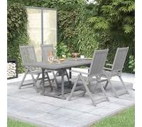 Vidaxl Ensemble De Salle À Manger De Jardin 5 Pcs Bois D'acacia Massif