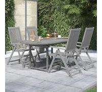 Vidaxl Ensemble De Salle À Manger De Jardin 5 Pcs Bois D'acacia Massif