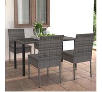 vidaXL Ensemble de Salle à Manger de Jardin 5 pcs Mobilier à Dîner Table et Chaises de Patio Salon de Jardin Extérieur 3065701