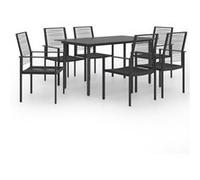 Ensemble de Salle à Manger de Jardin 7 pcs Mobilier à Dîner Terrasse vidaXL