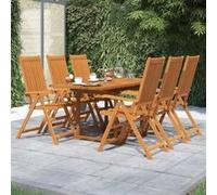 Vidaxl Ensemble De Salle À Manger De Jardin 7 Pcs Bois D'acacia Massif