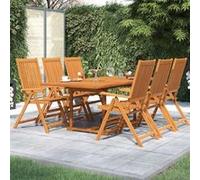 7-delige Tuinset massief acaciahout3079638