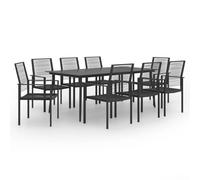 Ensemble de Salle à Manger de Jardin 9 pcs Mobilier à Dîner Patio vidaXL