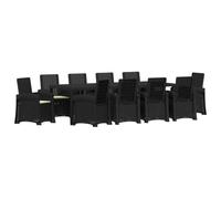 vidaXL Ensemble de Salle à Manger pour Jardin 11 pc PP