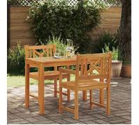 vidaXL Ensemble de salle à manger pour jardin 3 pcs Marron 3375649