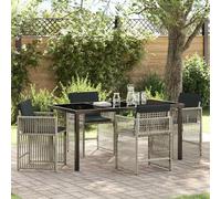 Vidaxl Ensemble De Salle À Manger Pour Jardin 5 Pcs Gris Clair