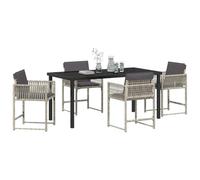 Vidaxl Ensemble De Salle À Manger Pour Jardin 5 Pcs Gris Clair