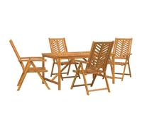 vidaXL Ensemble de Jardin de 5 pièces en Bois Massif d'acacia