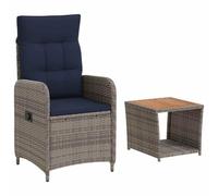 vidaXL Ensemble de Salon de Jardin 2 pc