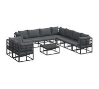 vidaXL Ensemble de Salon de Jardin - Meuble d'extérieur pour ta terrasse ou Ton Patio. Décontracte-toi avec Style avec cet Ensemble modulaire Moderne et résistant aux intempéries.