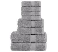 vidaXL Ensemble de serviettes de qualité supérieure SOLUND 8 pcs gris