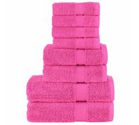 vidaXL Ensemble de serviettes de qualité supérieure SOLUND 8 pcs rose