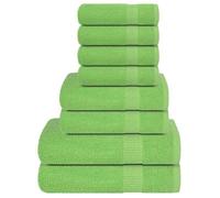 vidaXL Ensemble de serviettes 8 pcs vert pomme 360 g/m² 100% coton