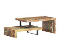 vidaXL Ensemble de tables basses 2 pièces en bois de récupération massif – table d'appoint