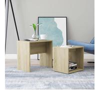vidaXL Ensemble de table basse Chêne sonoma 48x30x45cm Bois ingénierie 802888