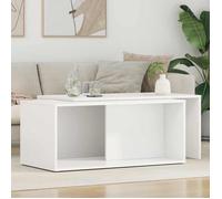 vidaXL Ensemble de tables basses 2 pcs Blanc Bois d'ingénierie 8000260