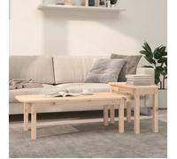vidaXL Ensemble de tables basses 2 pcs Bois massif de pin 822362