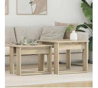 vidaXL Ensemble de tables basses 2 pcs Chêne Sonoma Bois d'ingénierie 8000126