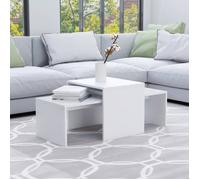 vidaXL Ensemble de tables basses Blanc 100x48x40 cm Aggloméré
