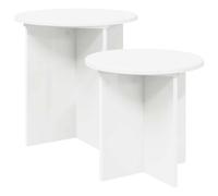 vidaXL Ensemble de tables d'appoint 2 pcs Bois d¿ingénierie