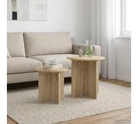 vidaXL Ensemble de tables d'appoint avec stockage 2 pcs Chêne Sonoma