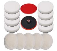 vidaXL Ensemble de 14 éponges de polissage 180 mm