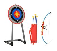 vidaXL Ensemble de Tir à l'Arc et de Flèches avec Cible pour Enfants Jouets de Sport Flèche avec Pointe à Ventouse Garçons 80359