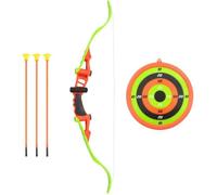 vidaXL Ensemble de tir à l'arc pour enfants 5 pièces 68 cm avec flèches et cible pour extérieur