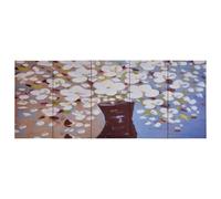 vidaXL Ensemble de toiles Fleurs dans un vase Multicolore 150x60 cm