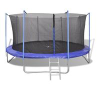 Ensemble de trampoline 5 pièces 4,57 m Noir et bleu G