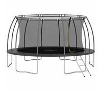 vidaXL Ensemble de Trampoline Rond Trampoline de Jardin Extérieur Arrière-cour Housse de Pluie Echelle à 3 Echelons 92953