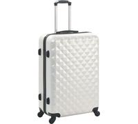vidaXL Ensemble de trolleys à coque dure 3 pcs. Argent clair ABS