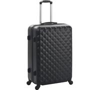 vidaXL Ensemble de trolleys à coque dure 3 pièces noir ABS