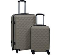 vidaXL Ensemble de valises rigides 2 pcs Anthracite ABS 92432 Gris G