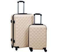 vidaXL Ensemble de valises rigides 2 pcs Doré ABS 92431