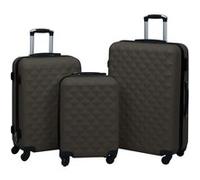 vidaXL Ensemble de valises rigides 3 pcs Anthracite ABS 92417 Gris G