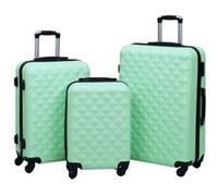 vidaXL Ensemble de valises rigides 3 pcs Menthe ABS 92415 Vert G