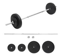 Vidaxl Ensemble D'haltères Avec Plaques 30 Kg