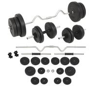 Vidaxl Ensemble D'haltères Et Barres D'haltères 60 Kg