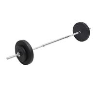 vidaXL Ensemble d'haltères longs avec poids 30 kg