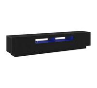 vidaXL Ensemble Meuble TV 2 pc Noir Bois d'ingénierie | Ce meuble TV en chêne noir chic s'intègre bien dans tous les styles d'intérieur, pour une ambiance moderne et cozy,