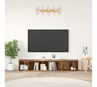 Vidaxl Ensemble Meuble Tv 2 Pcs Bois Ancien 37 X 35 X 107 Cm