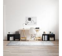 vidaXL Ensemble meuble TV 2 pcs Chêne Noir 72 x 35 x 36.5 cm
