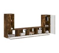 Vidaxl 4 Pcs Chêne Fumé