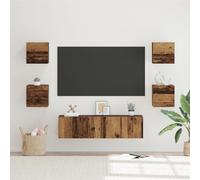 Vidaxl Ensemble Meuble Tv 6 Pcs Bois Ancien Moyen 120 X 30 X 30 Cm