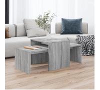 vidaXL Ensemble table basse Sonoma gris 100x48x40 cm Bois d'ingénierie 815547