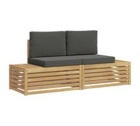 vidaXL Ensembles de canapés 3 Pièce 182,5 x 63 x 73 cm, Canapé d'extérieur, Salon Moderne, mobilier sectionnel, Ensemble Durable pour Jardin, sièges terrasse, détente à la clé