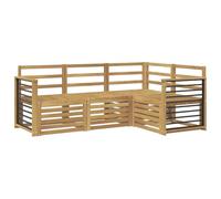 vidaXL Ensembles de canapés 4 pcs Blanc 187,5 x 128,5 x 73 cm, Ensemble de Salon de Jardin, canapé Moderne, Meubles sectionnels pour la terrasse, Confort sur Le Patio
