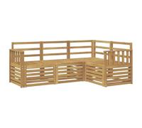 vidaXL Ensembles de canapés 4 pcs Blanc 187,5 x 128,5 x 73 cm, Ensemble de Salon de Jardin, canapé Moderne, Meubles sectionnels pour la terrasse, Confort sur Le Patio