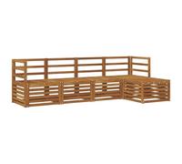 vidaXL Ensembles de canapés 5 pcs Naturel Bois d'Acacia Massif, Salon de Jardin Moderne, canapé modulable, mobilier Acacia, détente Minimaliste, Pratique près de la Piscine